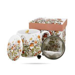 Zaparzacz z pokrywką i sitkiem 430 ml baryłka bird