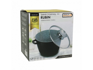 Garnek granitowy 10L 28cm GREBLON indukcja 4386