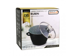 Garnek granitowy 6,2L 24 cm GREBLON indukcja 4348