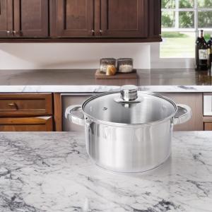 Garnek nierdzewny 24 cm 6L Koral indukcja 1755