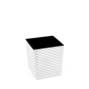 Doniczka JUKA rattan 25 cm biała 55951