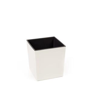 Doniczka niska JUKA 30 cm kremowy