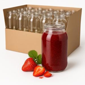 Słoiki szklane 900 ml x 48szt. do miodu przetworów