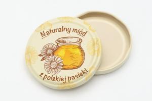 Zakrętki do słoików 10 szt. 82 mm miód pszczoła