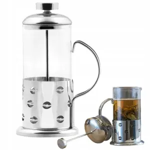 Zaparzacz do kawy herbaty dzbanek z tłokiem 600 ml French press BR-4374