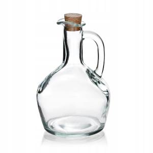 Karafka szklana z korkiem 400 ml 10x8x15,5cm 8180