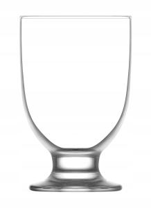 Szklanki na stopce pucharki do deserów lodów 290mlx6szt. Lav 0691