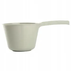 Rondel plastikowy 1L z rączką beżowy 13,5 cm gładki do kuchni 4104