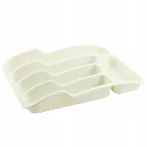Wkład do szuflady na sztućce 25x33cm organizer do kuchni Ecru 2445