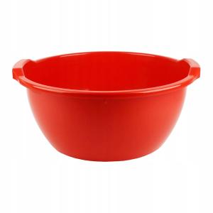 Miska plastikowa 24 L okrągła czerwona do domu ogrodu prania łazienki 4524
