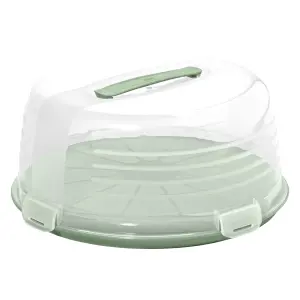 Pojemnik na ciasto okrągły 35 cm zielony 6087