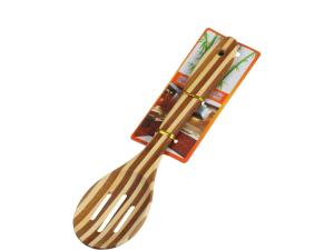 ŁYŻKA | AŻUROWA | BAMBUSOWA | 28CM [4808]