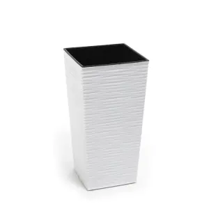 Doniczka finezja dłuto 25 cm biała 5890