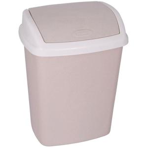 Kosz na śmieci odpady uchylny DOMINIK 25L beżowy