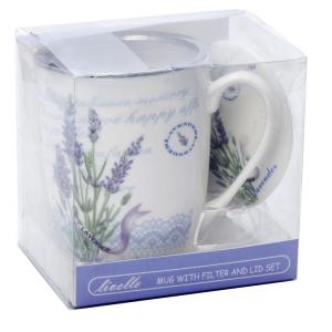 Kubek z zaparzaczem 350 ml LAWENDA CR3-92