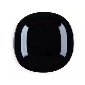 Talerz obiadowy 27 cm kwadratowy czarny L9817
