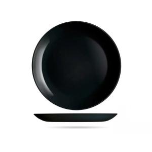 Talerz obiadowy płaski 25 cm Diwali czarny P0867