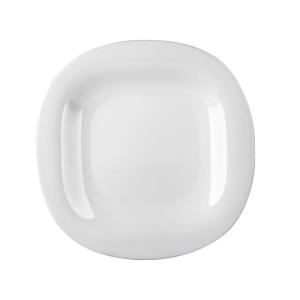 Talerz obiadowy płytki 27 cm Carine biały H5604