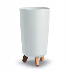 Doniczka na nóżkach 20 cm biała Gracia Tubus Slim