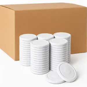 Zakrętki do słoików 82mm białe 640 szt. wieczka