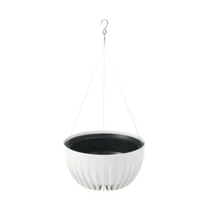 Misa wisząca 30 cm MIRA eko recykling biała