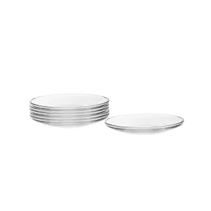 Spodki szklane okrągłe spodek 11 cm kpl. 6 szt.