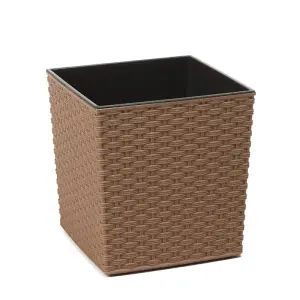 Doniczka Juka ECO 25 cm rattan brąz 105/170-2