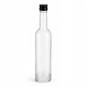 Butelka szklana 500ml kryształ z zakrętką na alkohol nalewki 1 szt.