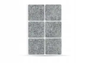 Podkładki filcowe samoprzylepne kwadratowe ochronne pod meble 6szt 3x3cm