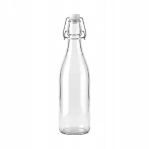 BUTELKA SZKLANA Z PAŁĄKIEM KOREK MECHANICZNY NA SOK NALEWKI SYROP 250ML