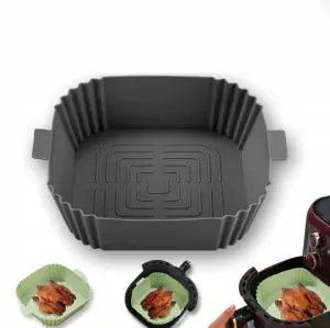 FORMA SILIKONOWA 21X21 CM DO FRYTKOWNICY BEZTŁUSZCZOWEJ WKŁAD DO AIR FRYER