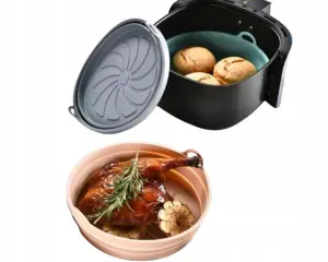WKŁAD SILIKONOWY DO AIR FRYER FRYTKOWNICY BEZTŁUSZCZOWEJ KOSZYK FORMA 20CM