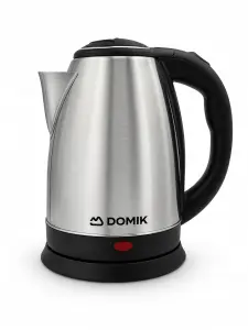 Czajnik nierdzewny stalowy elektryczny 1,8L domik 1800W srebrny