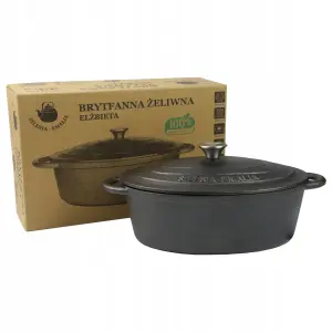 Brytfanna żeliwna Silesia Emalia ELŻBIETA 6,5 l