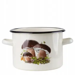 Garnek tradycyjny Emalia Rybnik GRZYBKI 4,5 l