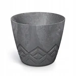 Doniczka tworzywo sztuczne szary Prosperplast 16 cm x 16 x 13 cm