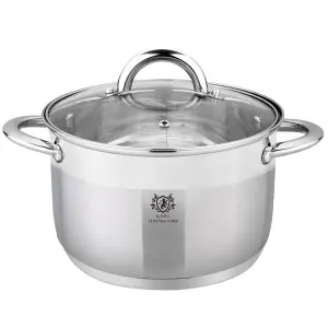 Garnek stalowy Solid ze szklaną pokrywą Karl Hausmann 16 cm 1,6 L 9351