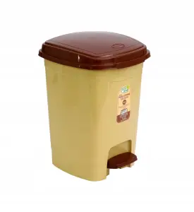 Kosz na śmieci plastik Erkoc 6l srebrny