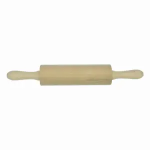 Wałek do ciasta pizzy do wałkowania stały drewniany 27 cm 23683