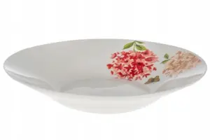 Talerz Obiadowy Głęboki Hortensja 23cm Ceramiczny Kwiat Na Zupę