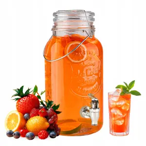 Słoik z kranikiem 4L słój do lemoniady kranik 0277