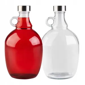 Butelka szklana galon 1,5 l SuperButelki z uchwytem i zakrętką