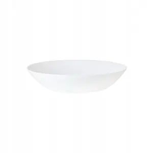 Talerz głęboki 20cm z hartowanego szkła biały CLASSIC zmywarka mikrofalówka