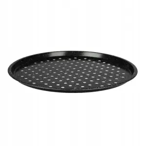 Blacha do pieczenia pizzy okrągła 33 cm czarna