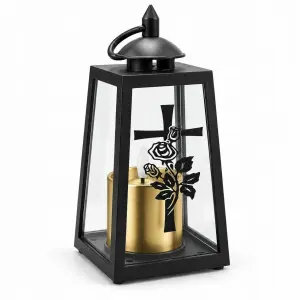 Latarnia znicz elektroniczny LED 20 cm laterenka 3 × AAA 6741