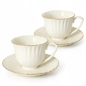 Filiżanka Livello PLISSE porcelana 250 ml 2 szt.