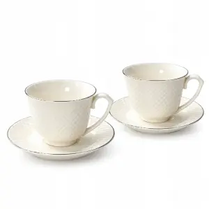 Filiżanka Livello DIAMANTE porcelana 250 ml 2 szt.