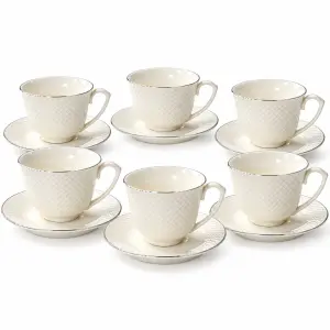 Filiżanka Livello DIAMANTE porcelana 250 ml 6 szt.