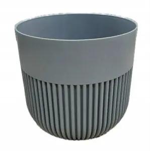 Doniczka tworzywo sztuczne szary Don-Plast 13 cm x 15 x 13 cm