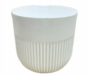 Doniczka tworzywo sztuczne biały Don-Plast 15 cm x 17 x 15 cm